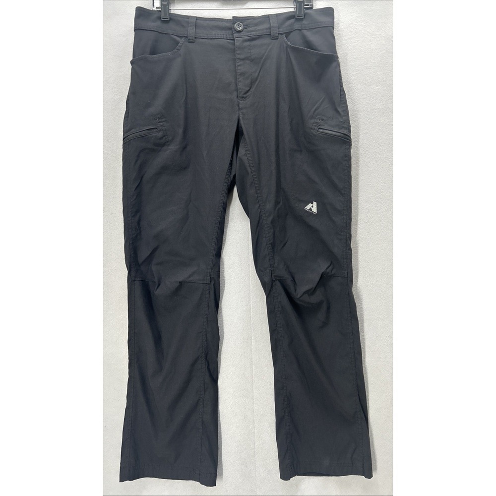 Eddie Bauer Pants Men 34x30 Black First Ascent Guide Stretch Hiking Straight